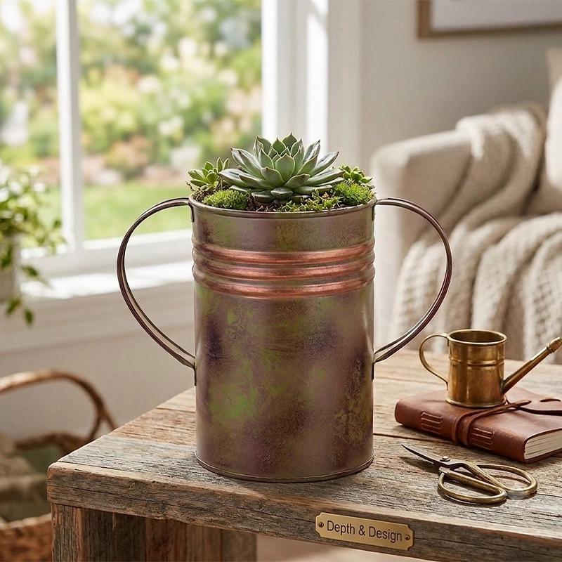 Metal Tabletop Planter