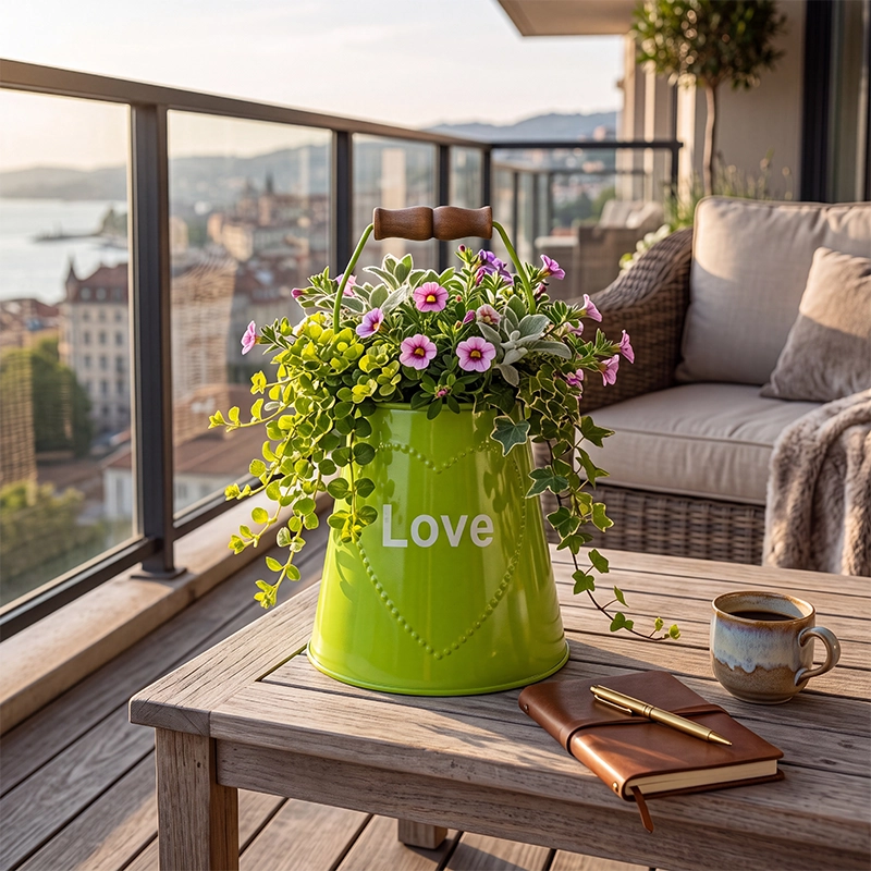 LOVE Decorative Metal Planter