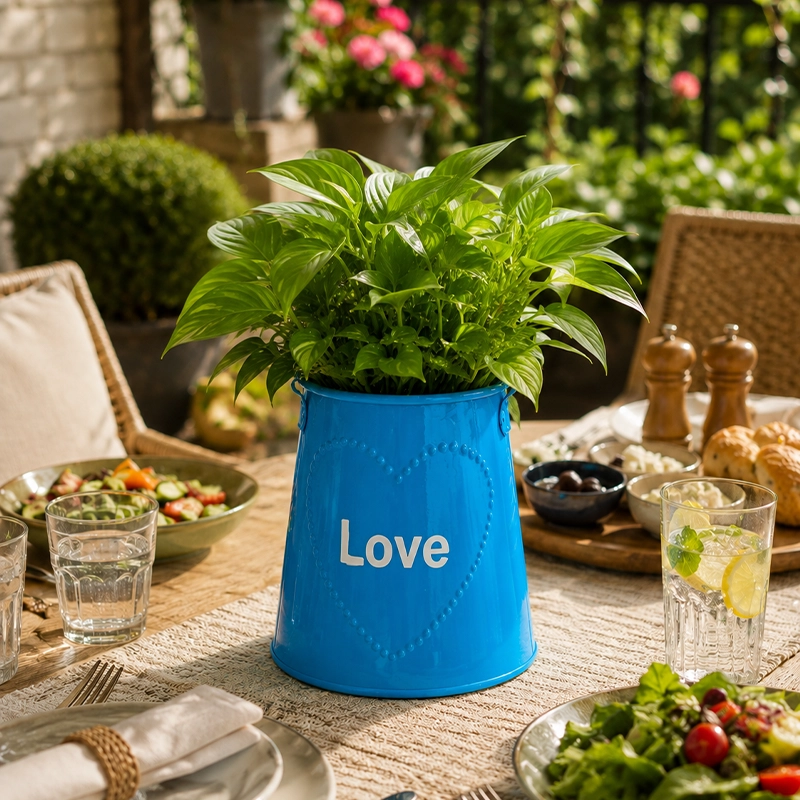 LOVE Decorative Metal Planter