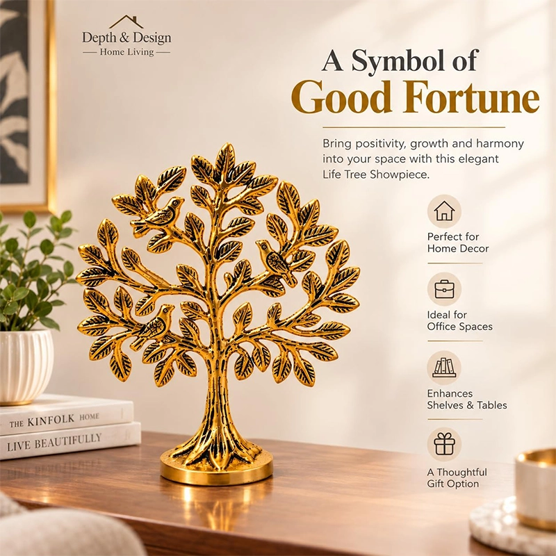 Kalpvriksh Tree with Birds I Tree of Life Ornament Gallery